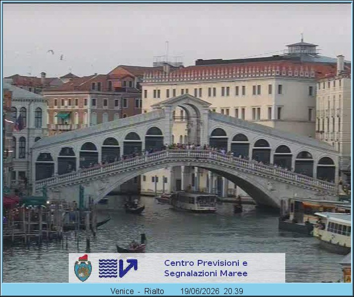 Archiv Foto Webcam Rialtobrücke Venedig