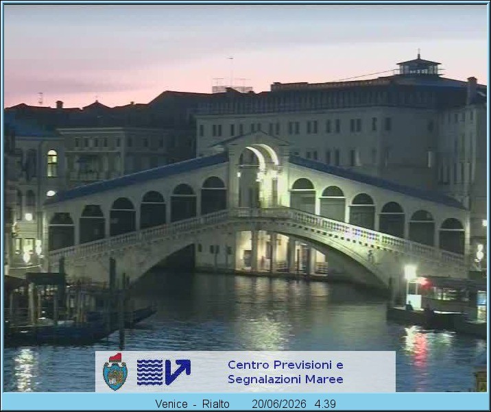 Archiv Foto Webcam Rialtobrücke Venedig