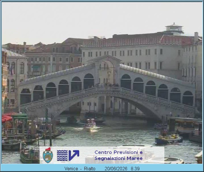 Archiv Foto Webcam Rialtobrücke Venedig