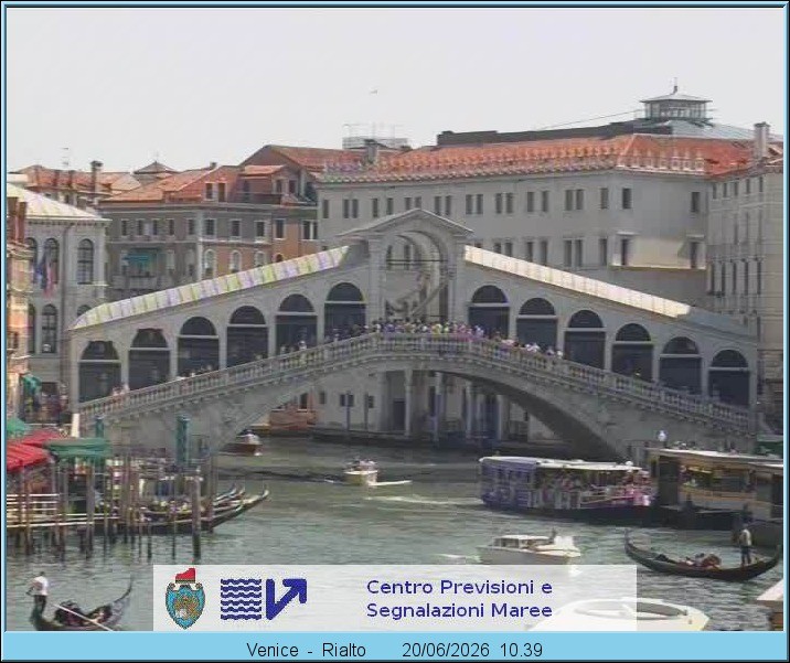 Archiv Foto Webcam Rialtobrücke Venedig