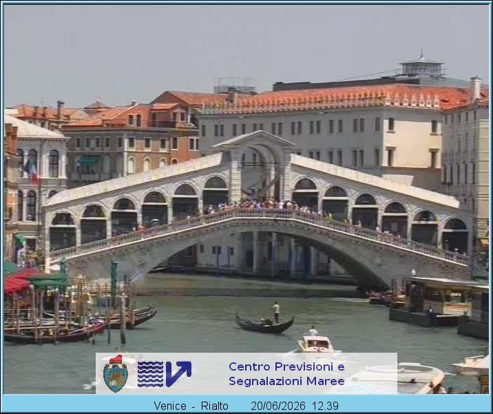 Archiv Foto Webcam Rialtobrücke Venedig