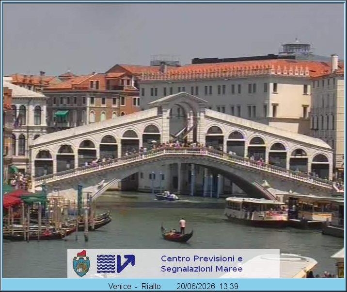 Archiv Foto Webcam Rialtobrücke Venedig