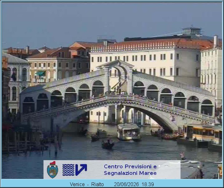 Archiv Foto Webcam Rialtobrücke Venedig