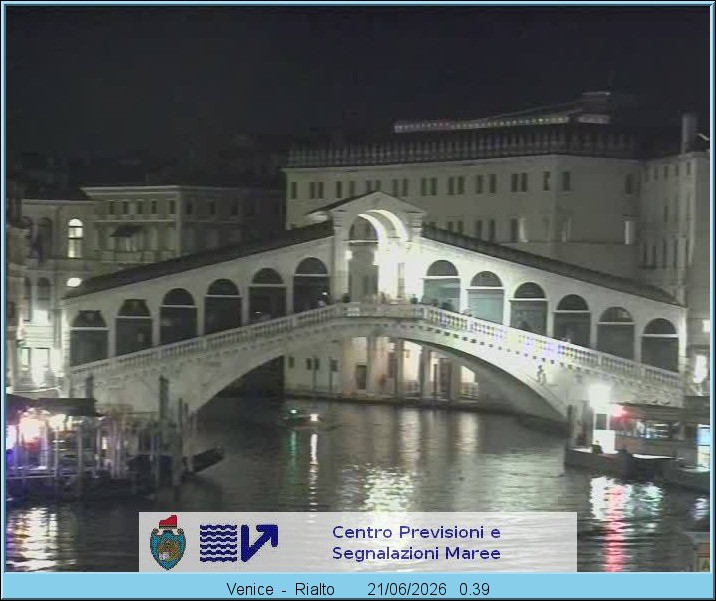 Archiv Foto Webcam Rialtobrücke Venedig