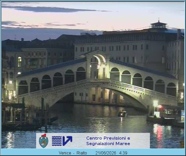 Archiv Foto Webcam Rialtobrücke Venedig