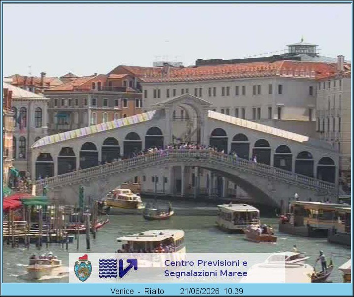 Archiv Foto Webcam Rialtobrücke Venedig