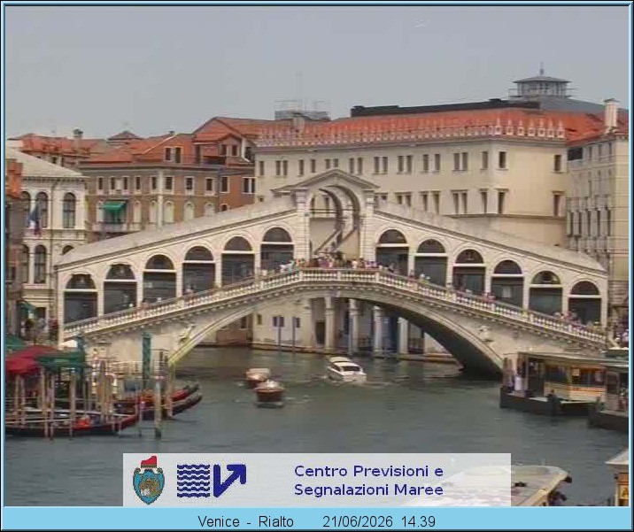 Archiv Foto Webcam Rialtobrücke Venedig