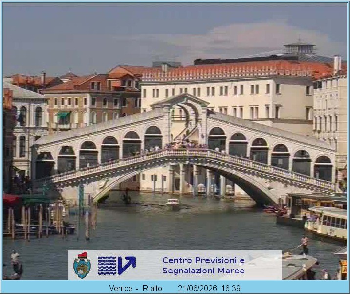 Archiv Foto Webcam Rialtobrücke Venedig