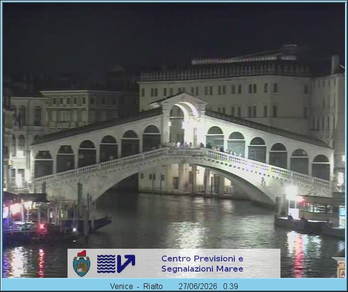Archiv Foto Webcam Rialtobrücke Venedig