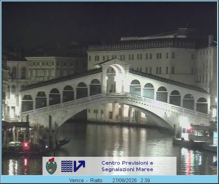 Archiv Foto Webcam Rialtobrücke Venedig