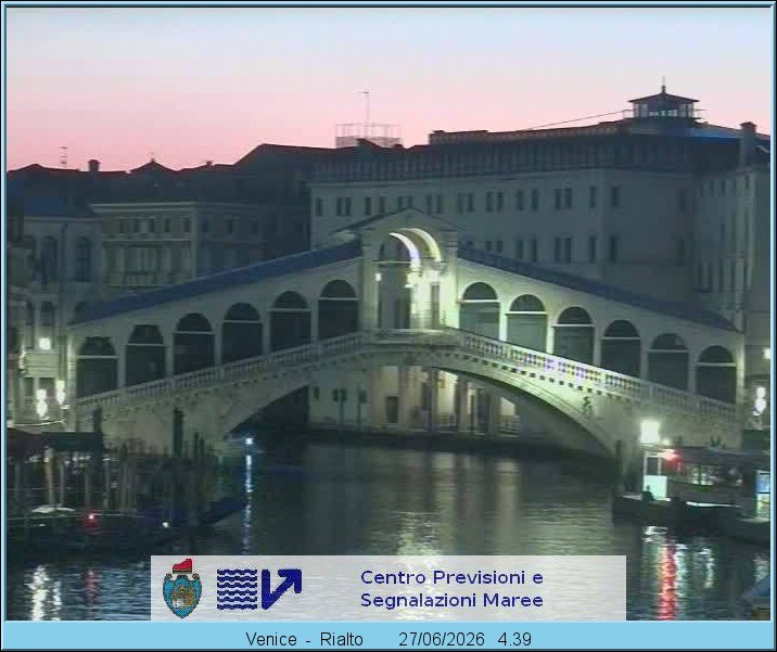 Archiv Foto Webcam Rialtobrücke Venedig