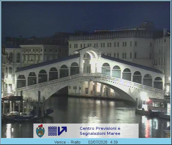 Archiv Foto Webcam Rialtobrücke Venedig