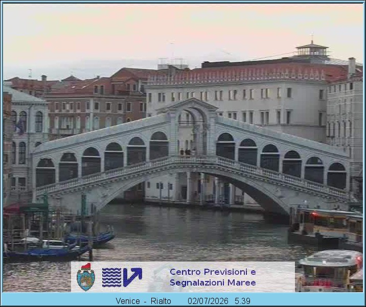Archiv Foto Webcam Rialtobrücke Venedig