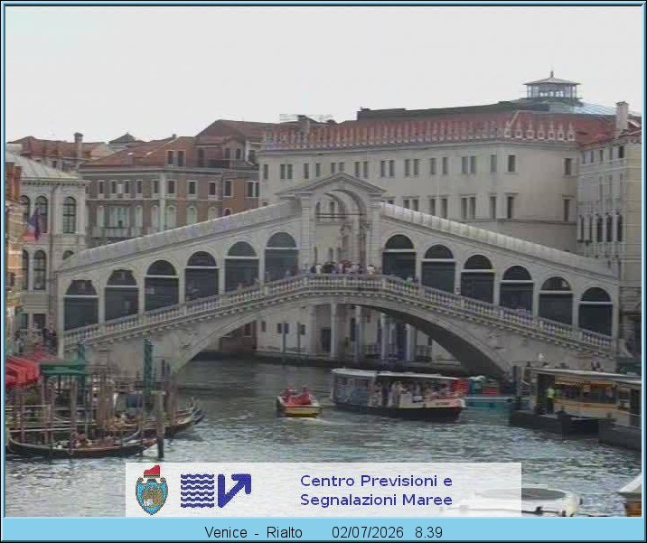 Archiv Foto Webcam Rialtobrücke Venedig