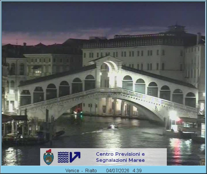 Archiv Foto Webcam Rialtobrücke Venedig