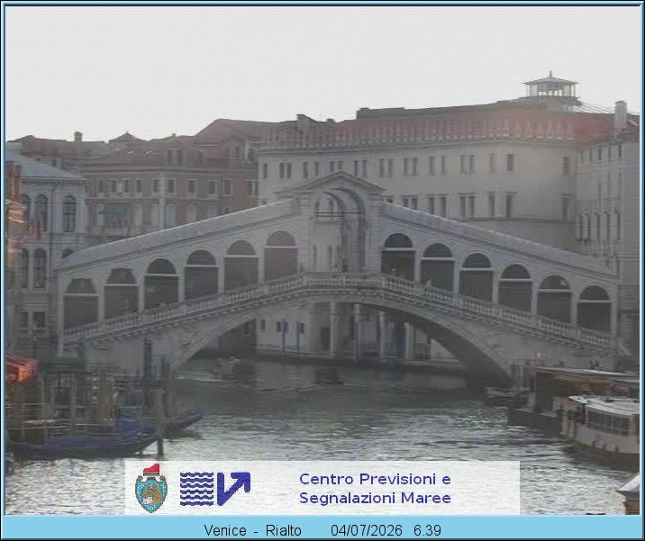 Archiv Foto Webcam Rialtobrücke Venedig