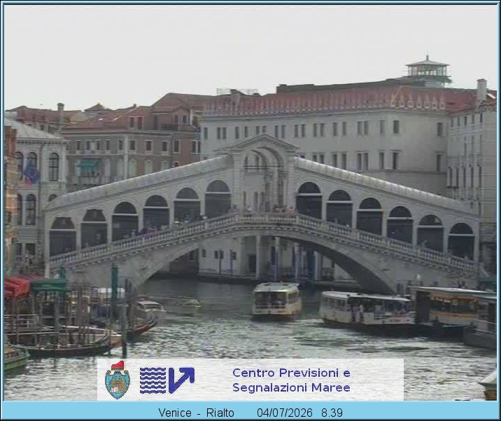 Archiv Foto Webcam Rialtobrücke Venedig