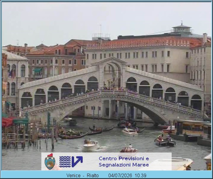 Archiv Foto Webcam Rialtobrücke Venedig