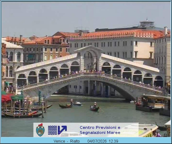 Archiv Foto Webcam Rialtobrücke Venedig
