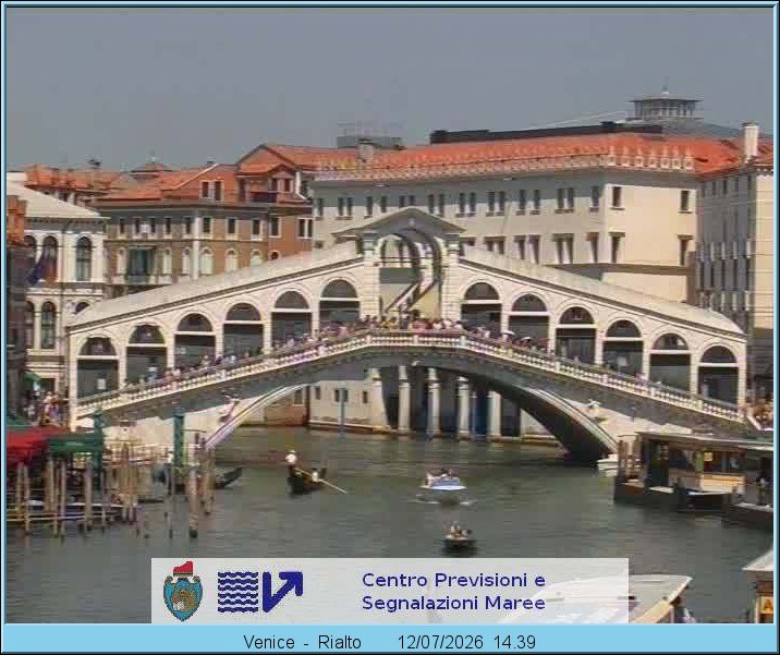 Archiv Foto Webcam Rialtobrücke Venedig