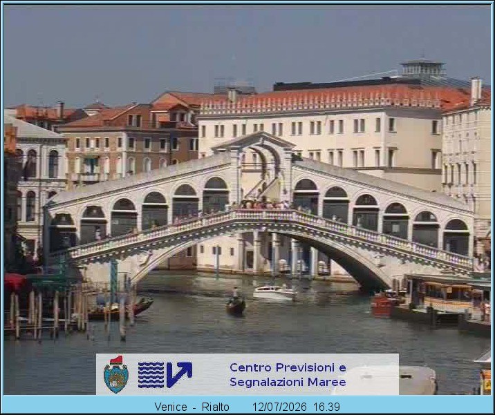 Archiv Foto Webcam Rialtobrücke Venedig