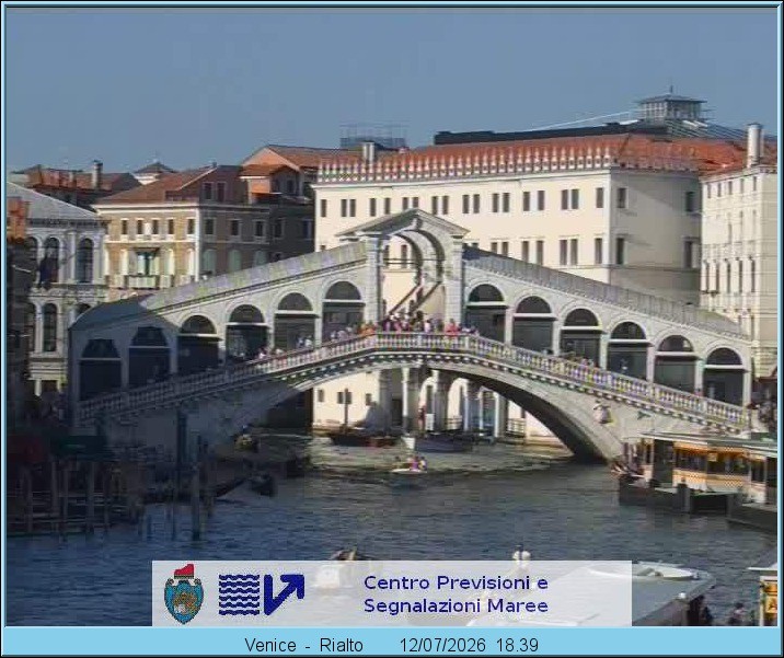 Archiv Foto Webcam Rialtobrücke Venedig