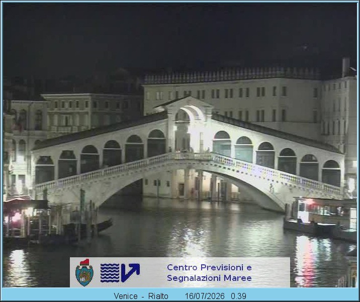 Archived image Webcam Rialto Bridge in Venice