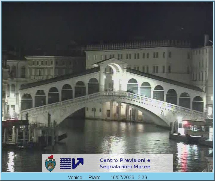 Archived image Webcam Rialto Bridge in Venice