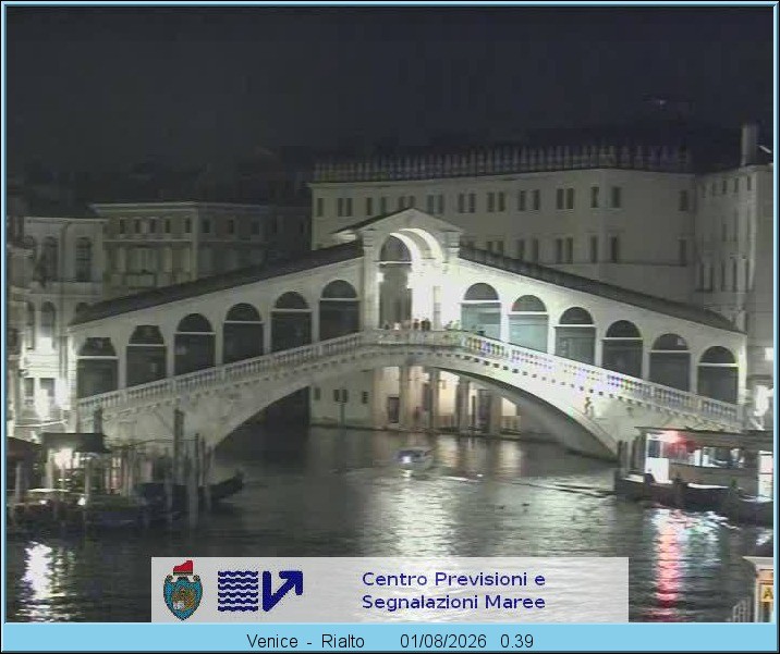 Archived image Webcam Rialto Bridge in Venice