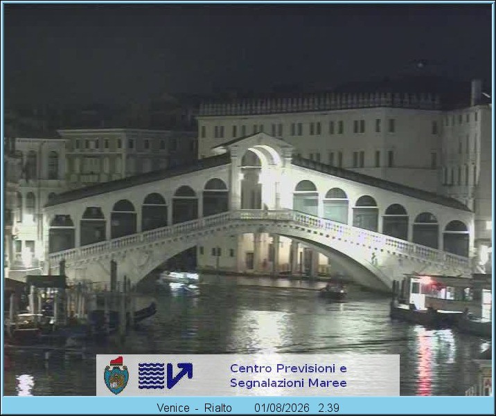 Archived image Webcam Rialto Bridge in Venice