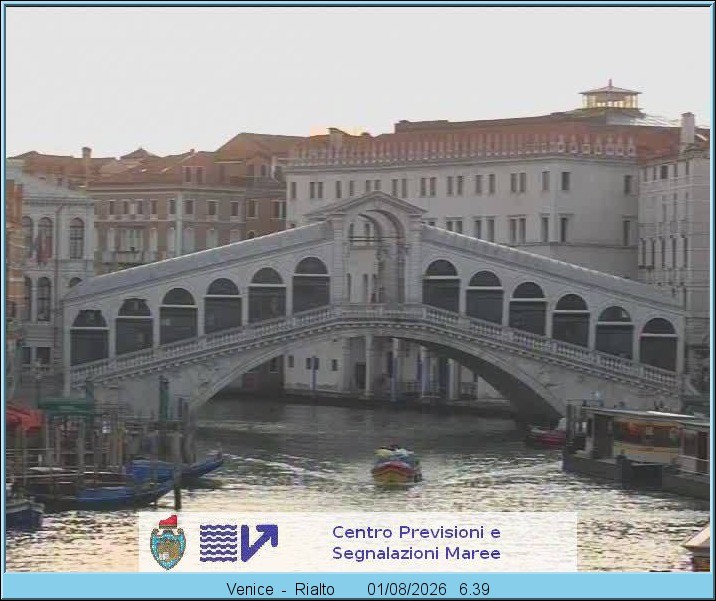 Archived image Webcam Rialto Bridge in Venice