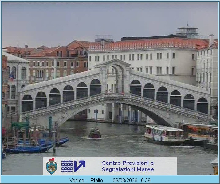 Archived image Webcam Rialto Bridge in Venice