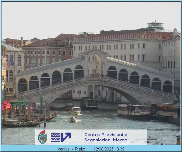 Archiv Foto Webcam Rialtobrücke Venedig