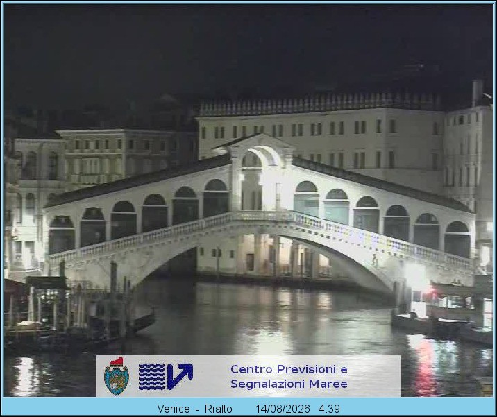 Archiv Foto Webcam Rialtobrücke Venedig