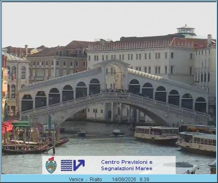 Archiv Foto Webcam Rialtobrücke Venedig