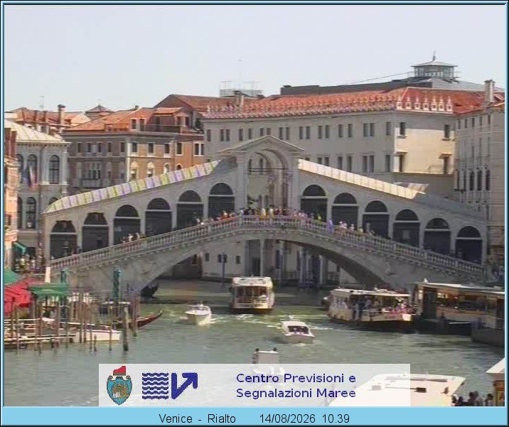 Archiv Foto Webcam Rialtobrücke Venedig