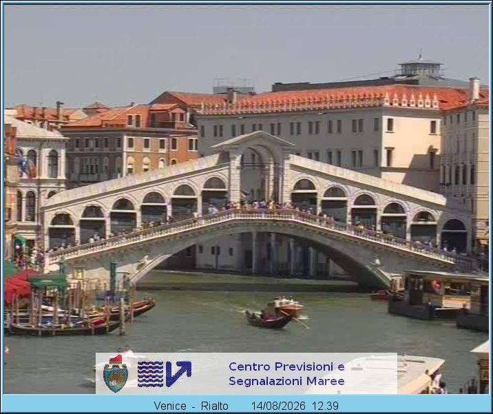 Archiv Foto Webcam Rialtobrücke Venedig
