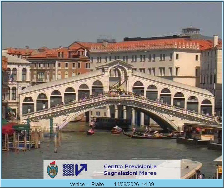 Archiv Foto Webcam Rialtobrücke Venedig