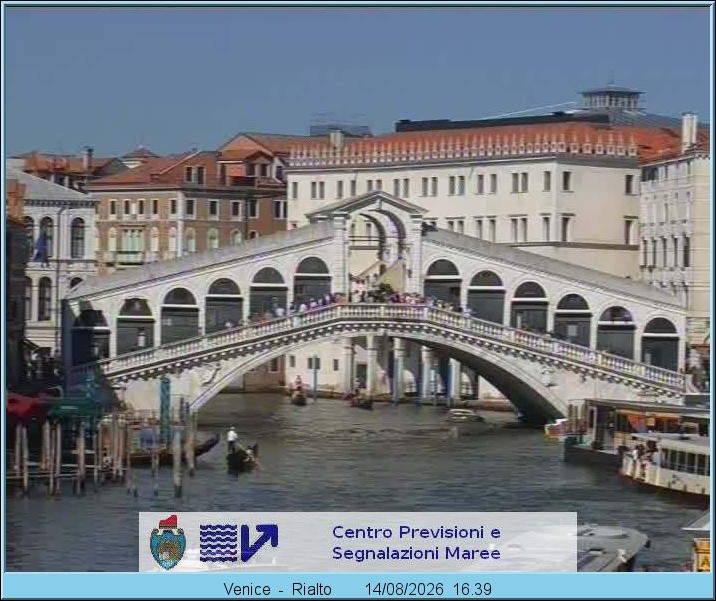 Archiv Foto Webcam Rialtobrücke Venedig