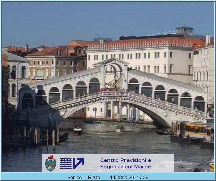 Archiv Foto Webcam Rialtobrücke Venedig
