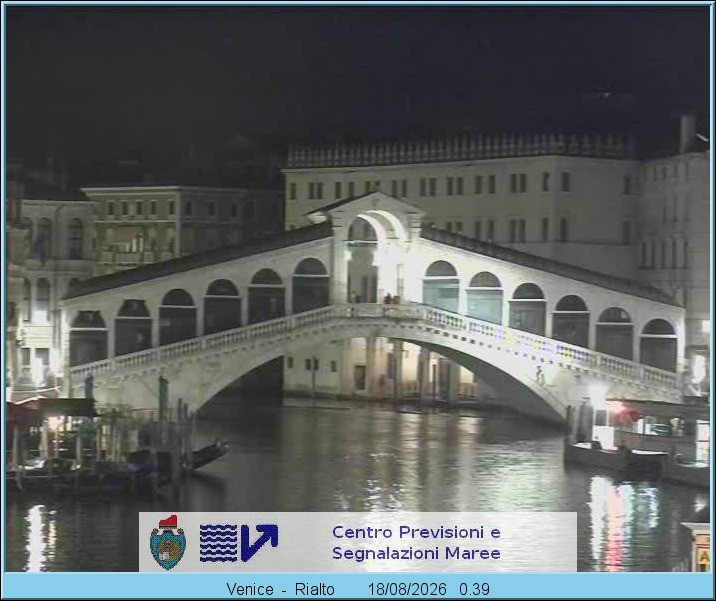 Archived image Webcam Rialto Bridge in Venice
