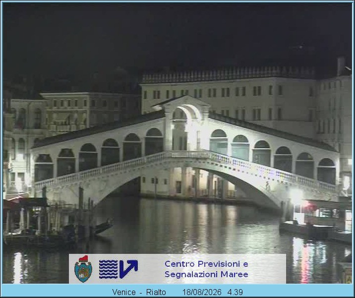Archived image Webcam Rialto Bridge in Venice