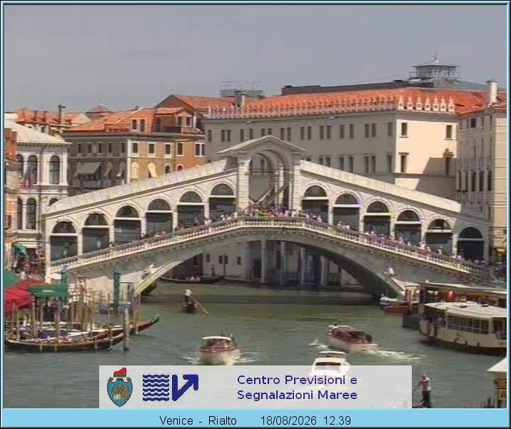 Archived image Webcam Rialto Bridge in Venice