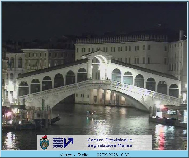 Archiv Foto Webcam Rialtobrücke Venedig