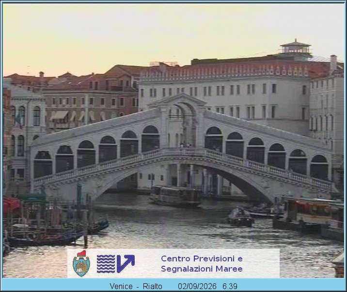 Archiv Foto Webcam Rialtobrücke Venedig