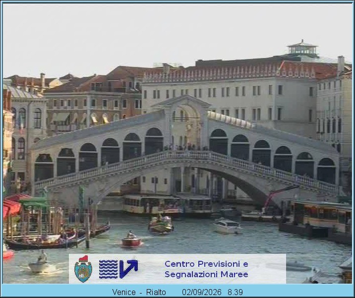 Archiv Foto Webcam Rialtobrücke Venedig