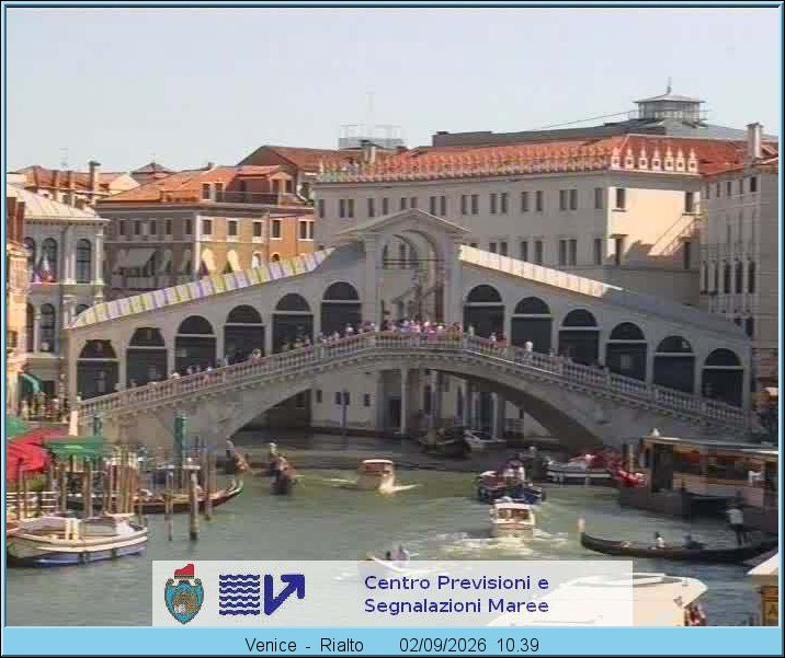 Archiv Foto Webcam Rialtobrücke Venedig