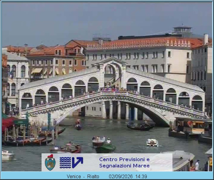 Archiv Foto Webcam Rialtobrücke Venedig