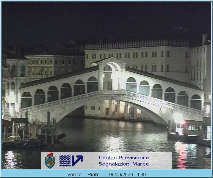 Archiv Foto Webcam Rialtobrücke Venedig
