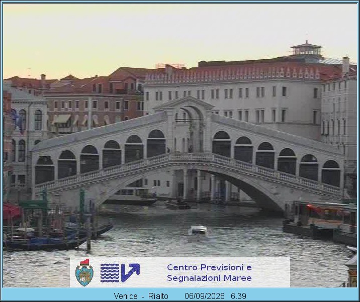 Archiv Foto Webcam Rialtobrücke Venedig